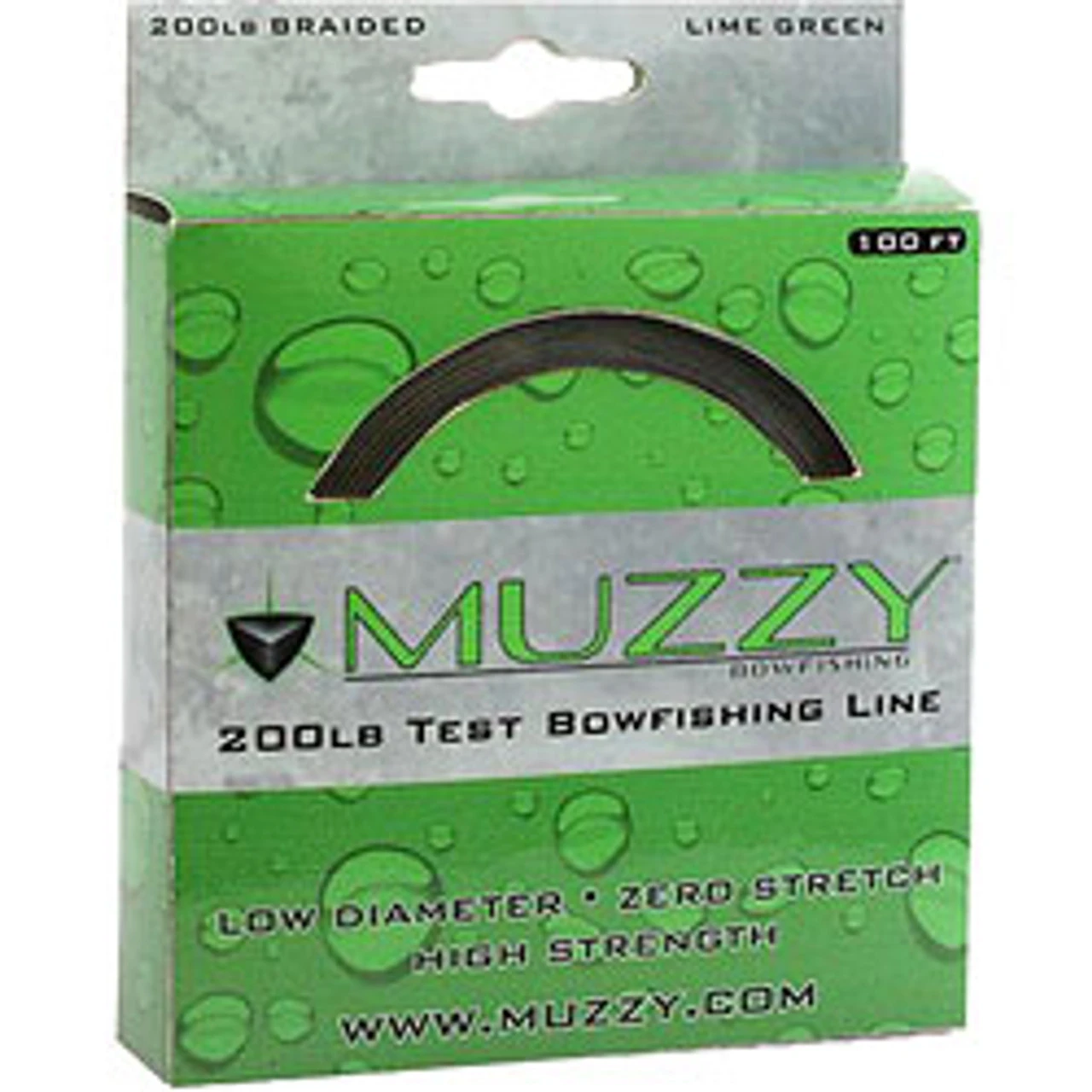 Braided Lime Green 200# Bowfishing Line By Muzzy 1 Braided Lime Green 200# Bowfishing Line By Muzzy