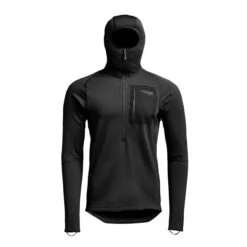 Heavyweight Black Hoody By Sitka Gear