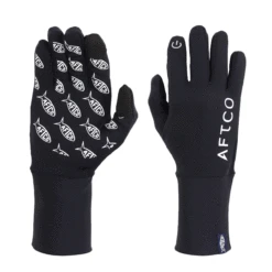 Helm Insulated Black Fishing Gloves By AFTCO