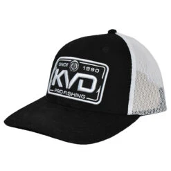 KVD 3D Stitched Logo Black And White Trucker Hat