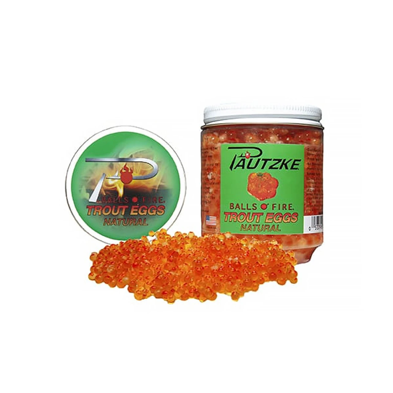 Balls O' Fire Natural Trout Eggs By Pautzke 1 Balls O' Fire Natural Trout Eggs By Pautzke
