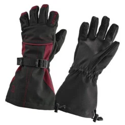 Women's Stella Black/Burgundy Glove By Striker Ice